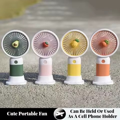 Mini Handy Fruit Character Fan